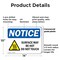 Signmission Hot Surface Sign, 10 in H x 14 in W, Plastic, Surface May Be Hot Do Not Touch OS-2PACK-NS-P-1014-L-18509 - alternate 3